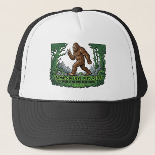 Bigfoot Fredlig Rolig Tro På Dig Själv Sasquatch Keps