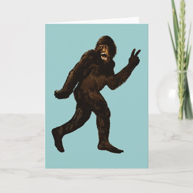 Bigfoot-Fredstecken Kort (Framsida)