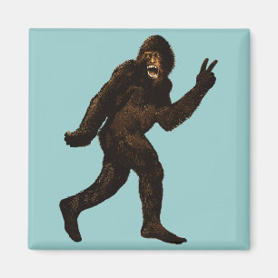 Bigfoot fredstecken magnet