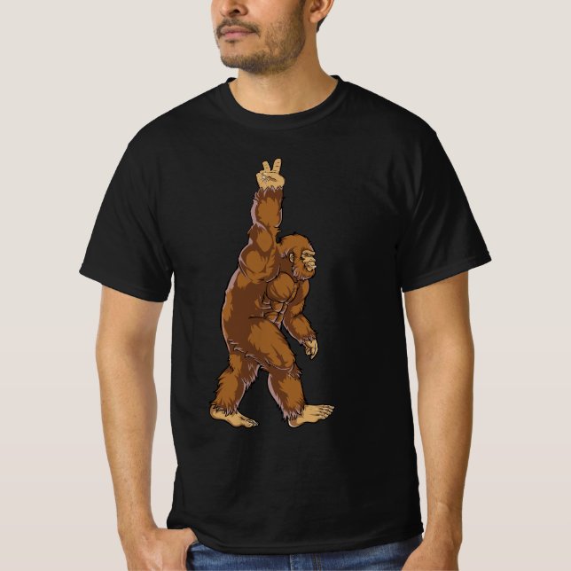 Bigfoot Fredstecken T Shirt (Framsida)