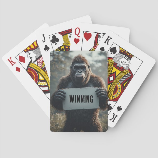 BIGFOOT FUNNY PLAYING CARDS CASINOKORT (Baksidan)