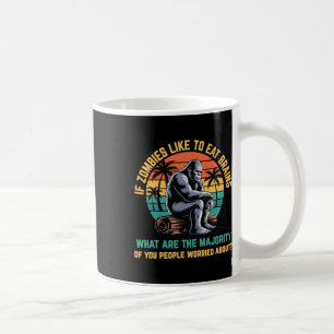 Bigfoot Funny Sasquatch Zombies Horror Älskare Kaffemugg