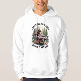 Bigfoot Funny Social Avstånd Joke Hoodie
