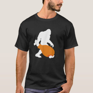 Bigfoot Funny Thanksgiving jul Turkiet Leg Sa T Shirt
