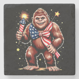 Bigfoot fyrverkeri 4:e juli Sasquatch USA Amerika Stenunderlägg
