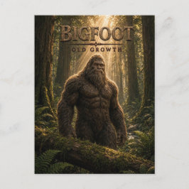 Bigfoot gammalväxt mörk cinema vykort