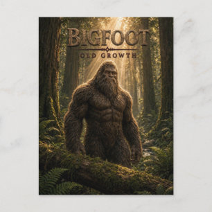 Bigfoot gammalväxt mörk cinema vykort