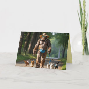Bigfoot Går Hund Kort