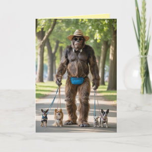 Bigfoot Går Hund Kort
