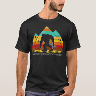 Bigfoot ger parkinsons SJUKDOMSband roligt T Shirt
