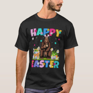 Bigfoot Glad påsk Bunny Bigfoot Påsk Söndag T Shirt