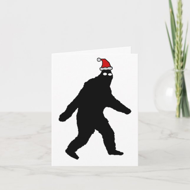 Bigfoot glada Squatchmas! Helgkort (Framsida)