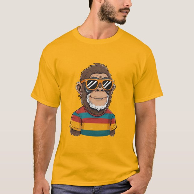 Bigfoot-glas Graphic Tee - Kortärmad Unisex (Framsida)