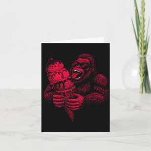 Bigfoot glassälskare retro sommar rolig kryptid kort
