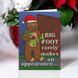 Bigfoot God jul Pun Sasquatch Helgkort