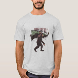 Bigfoot God jul T Shirt