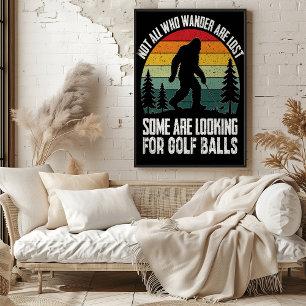 Bigfoot Golf Boll Hunter Poster