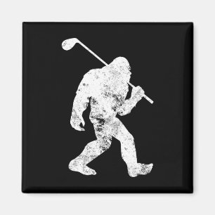 Bigfoot Golf Golfer Vintage Sasquatch Funny Manar Magnet