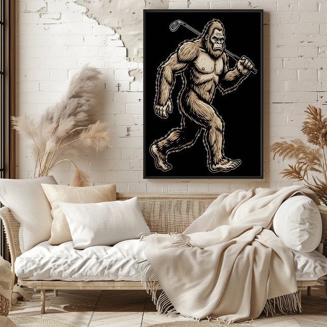 Bigfoot Golfer Stride Poster (Skapare uppladdad)