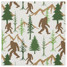 Bigfoot Gömmer i Mönster i Forest Tyg