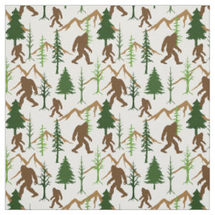 Bigfoot Gömmer i Mönster i Forest Tyg