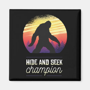Bigfoot Gömmer och Seek Champion - Funny Yeti Bel Magnet