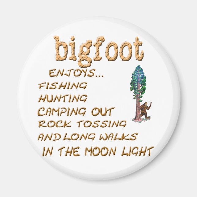 Bigfoot gör inte det magnet (Framsidan)