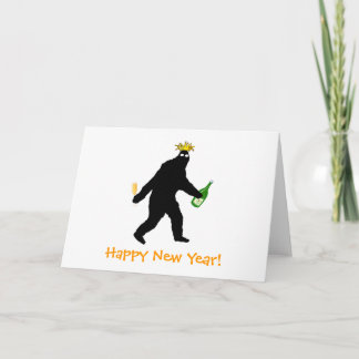 Bigfoot gott nytt år! helgkort