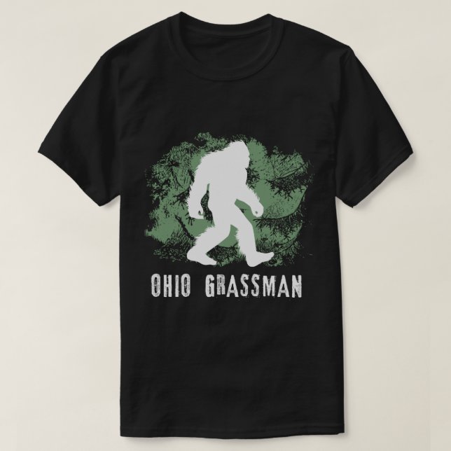 Bigfoot Grassman Cryptid Ohio Valley Park Sasquatc T Shirt (Design framsida)
