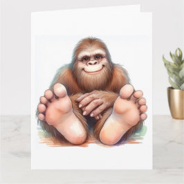 Bigfoot Grattis på födelsedagen Kort