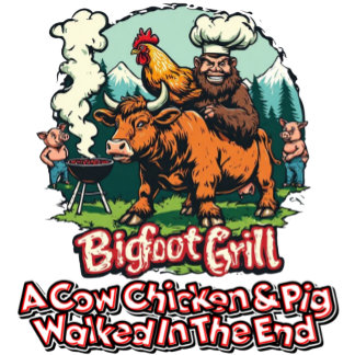 Bigfoot Grill A Ko chicken & Gris Promenad i slute T Shirt
