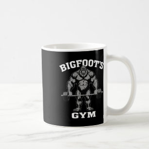 Bigfoot Gym Funny Sasquatch Bodybuilding Weightlif Kaffemugg