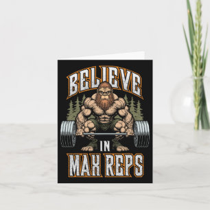 Bigfoot Gym tror på Max Reps Deadlift Bodybuild Kort
