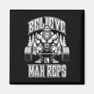Bigfoot Gym tror på Max Reps Deadlift Bodybuild Magnet
