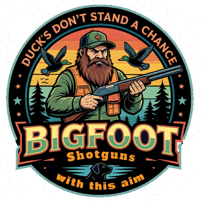 Bigfoot Hagelgevär Anka's Har Ingen Chans T Shirt (Skapare uppladdad)