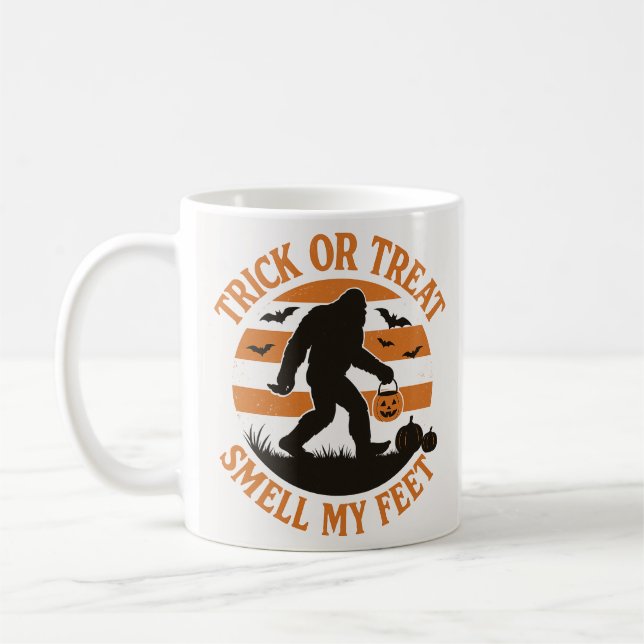 Bigfoot Halloween-Mugg-taloky Sasquatch-kaffe Kopp (Vänster)