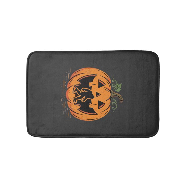 Bigfoot Halloween-pumpa Silhuett Design_1 Badrumsmatta (Framsidan)