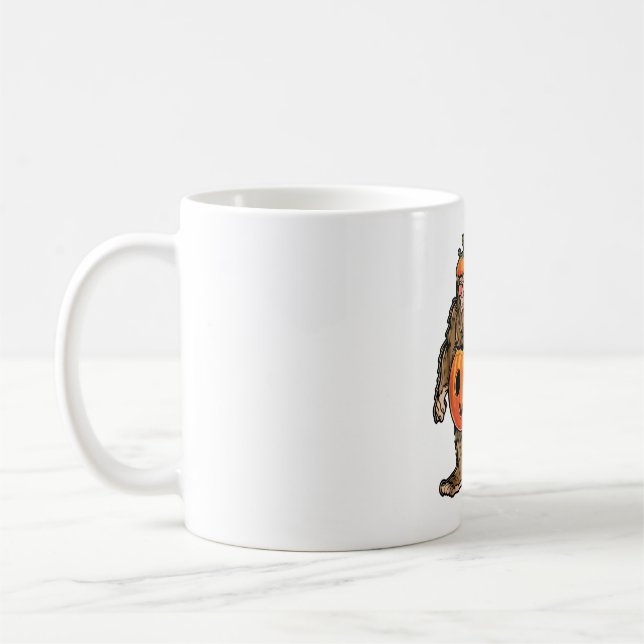 Bigfoot Halloween Pumpkin halloween Kaffemugg (Vänster)