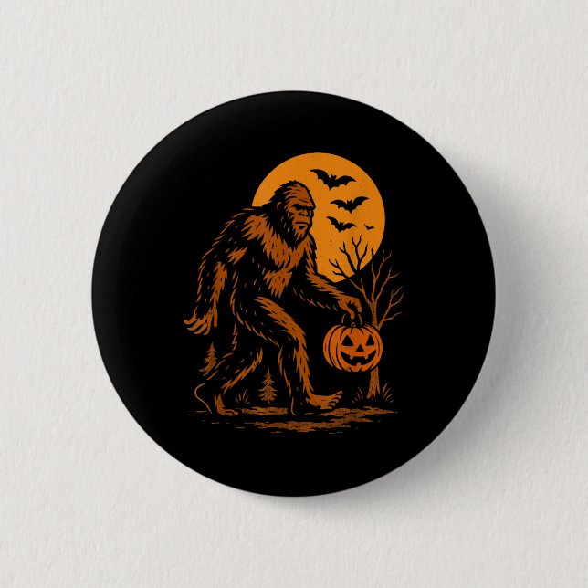 Bigfoot Halloween Sasquatch  Knapp (Framsida)