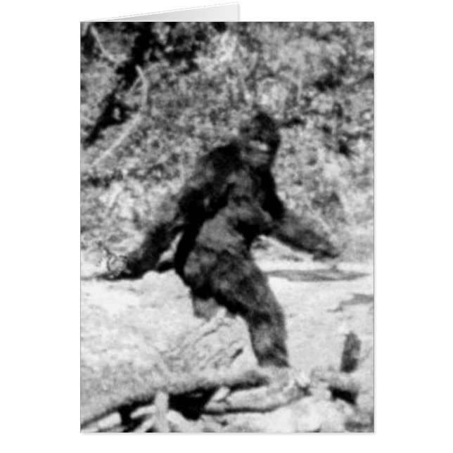 Bigfoot Hälsningskort (Framsidan)