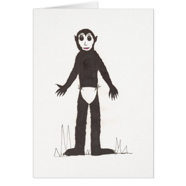 Bigfoot Hälsningskort (Framsidan)