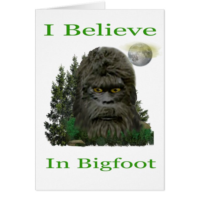 Bigfoot Hälsningskort (Framsidan)