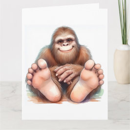Bigfoot Happy Birthday  Kort