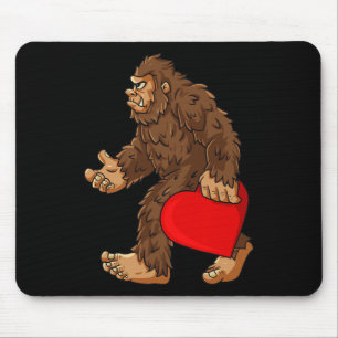 Bigfoot Heart Alla hjärtans dag Boys Girls Kids Sa Musmatta