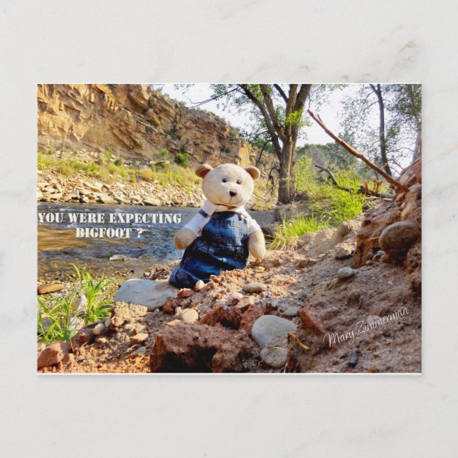 "Bigfoot" helgdagkort Helg Vykort (Framsida)