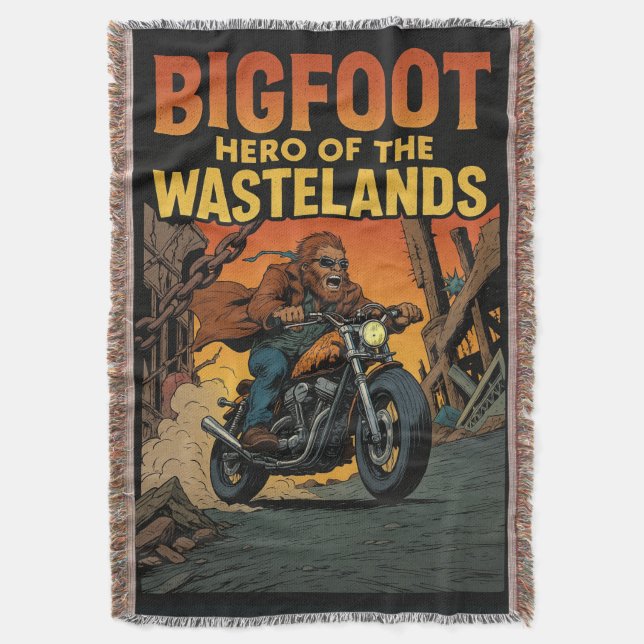 Bigfoot Hero of the Wastelands Comic Book Cover Filt (Framsidan Vertikal)