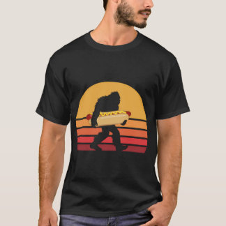 Bigfoot Hett Hund Sasquatch Hotdog T Shirt