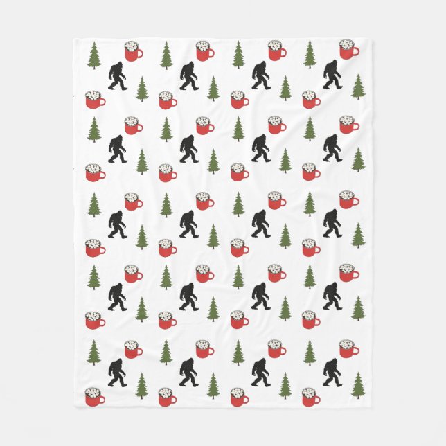 Bigfoot, Hett Kakao, Gräs Träd, utomhus Fleecefilt (Framsidan)