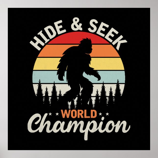 Bigfoot Hide And Seek Världsmästare Poster (Framsidan)