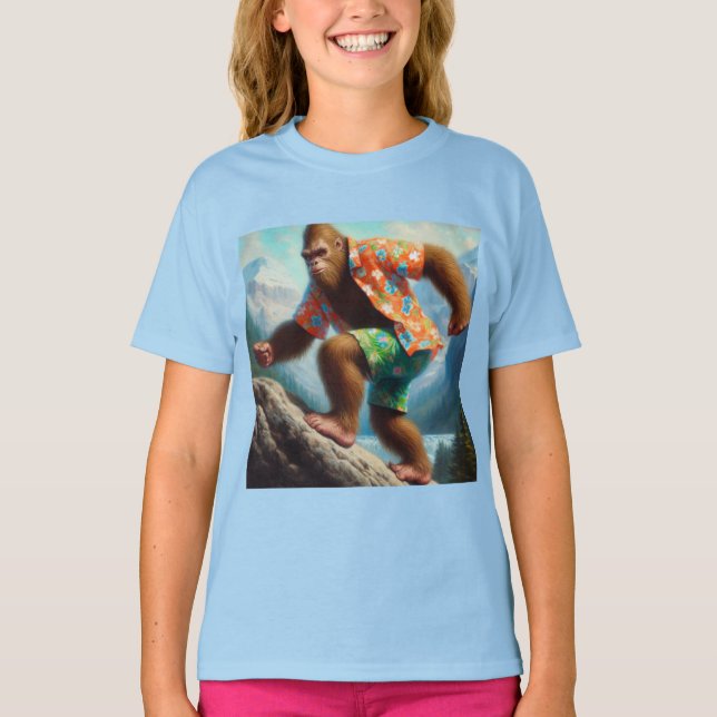 Bigfoot Hiking T Shirt (Framsida)
